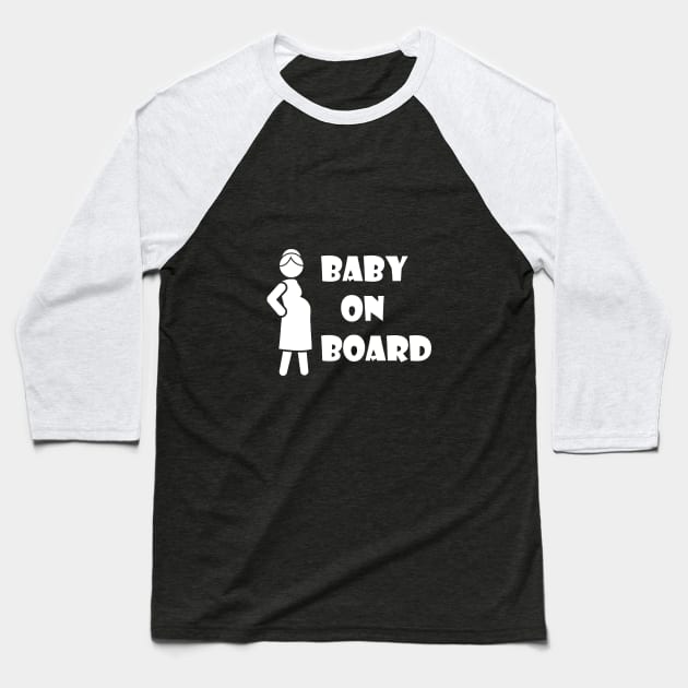 Baby on Board Baseball T-Shirt by Great North American Emporium